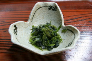 葉わさびのおひたし 葉わさびのおひたし