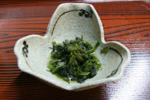 葉わさびのおひたし
